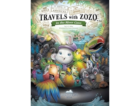 Livro Travels with Zozo...in the River Cave de A J Atlas (Inglês - Capa Dura)