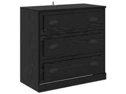 Buffet de Carvalho Preto 70x35,5x67,5 cm Madeira Processada MAISON EXCLUSIVE