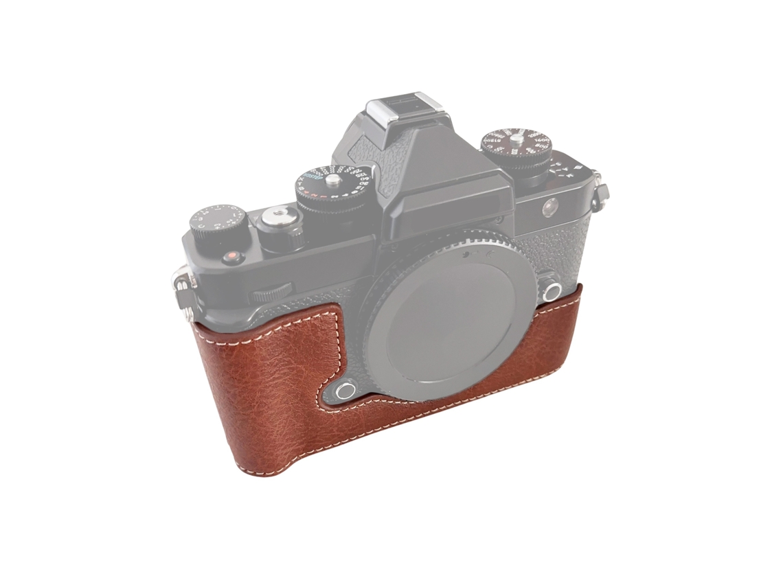 Portable Camera Protective Case Retro Style Camera Case Carry Bag Opening Bottom Design With Shoulder Strap Replacement For Nikon Zf/ Z F Camera