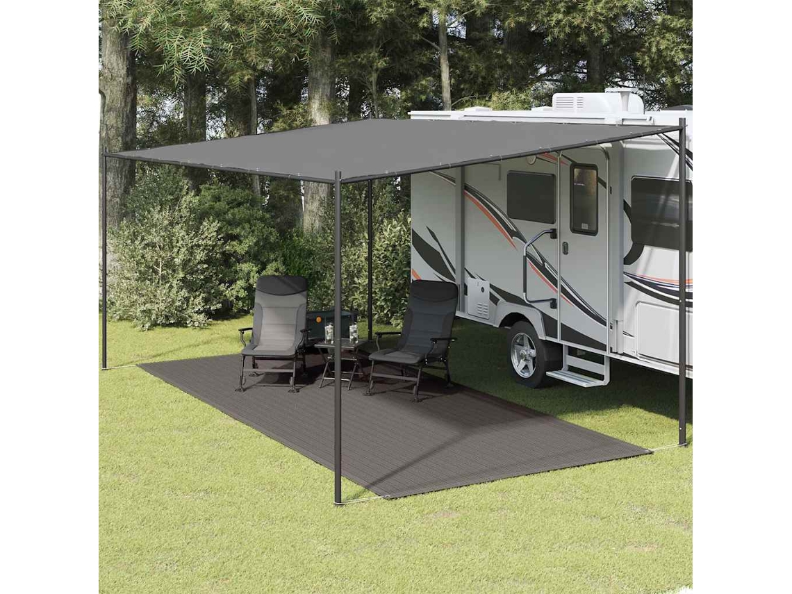 Vidaxl Tapete De Campismo Para Tenda 300x400 Cm Antracite