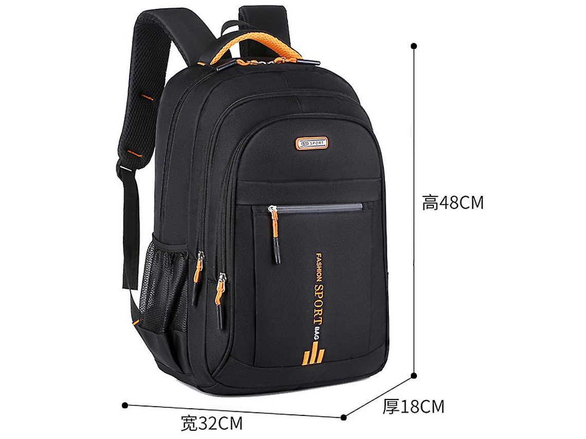 Mochila Masculina De Grande Capacidade Para Computador, Para Viagem Turística, Laranja Brilvibera