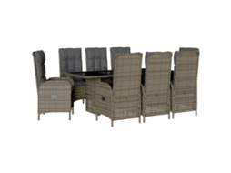 Garden Dining Set, Garden Dining Sets Vidaxl Cinzeto Rattan / Vime (n/a)