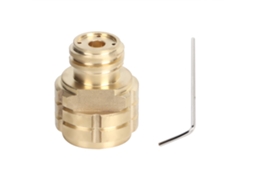 Adaptador de recarga de cilindro de Co2, rosca feminina G1/2 para masculina Tr21-4, para Sodastream, dourado | S/MARCA