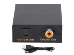 Extrator e Conversor de Áudio HDMI para Saída Coaxial SPDIF, Adaptador para Player e Computador S/MARCA