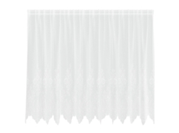 Maison Exclusive - Cortina De Renda Com Cortinas Branco 180 X 300 Cm Poliéster
