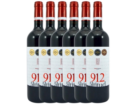 Veganzones 912 de Altitud 9 Meses Tempranillo Ribera del Duero 75 cl (Caixa de 6 unidades)