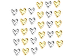 Tachinhas Decorativas Em Formato De Coração Para Fixar Fotos, 36 Tachinhas De Plástico E Metal Para Murais, Ideais Para