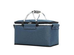 Bolsa Térmica Isolada para Piquenique, À Prova de Vazamentos, Dobrável e Portátil, com Alça de Alumínio para Viagens, Compras e Camping. GOKOCO