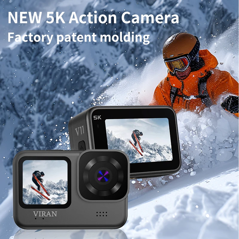 (preta, 128 Gb) Câmera De Ação Com Tela Sensível Ao Toque Ips Hd 5k De 2,2 Polegadas, À Prova D'água Ip68