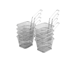 Cestos Fritos Aço Inox Mini 8pcs LAXISCREED