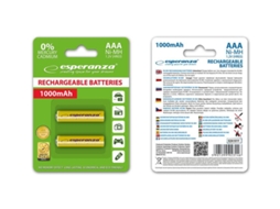 Pilhas Aaa ESPERANZA 1000mah para Brinquedos, Pacote com 2 Unidades. Ecológicas e