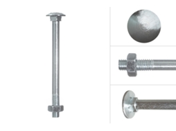 Parafuso Cabeça Redonda Galvanizado M10 X 120 Mm 50 Peças WOVAR
