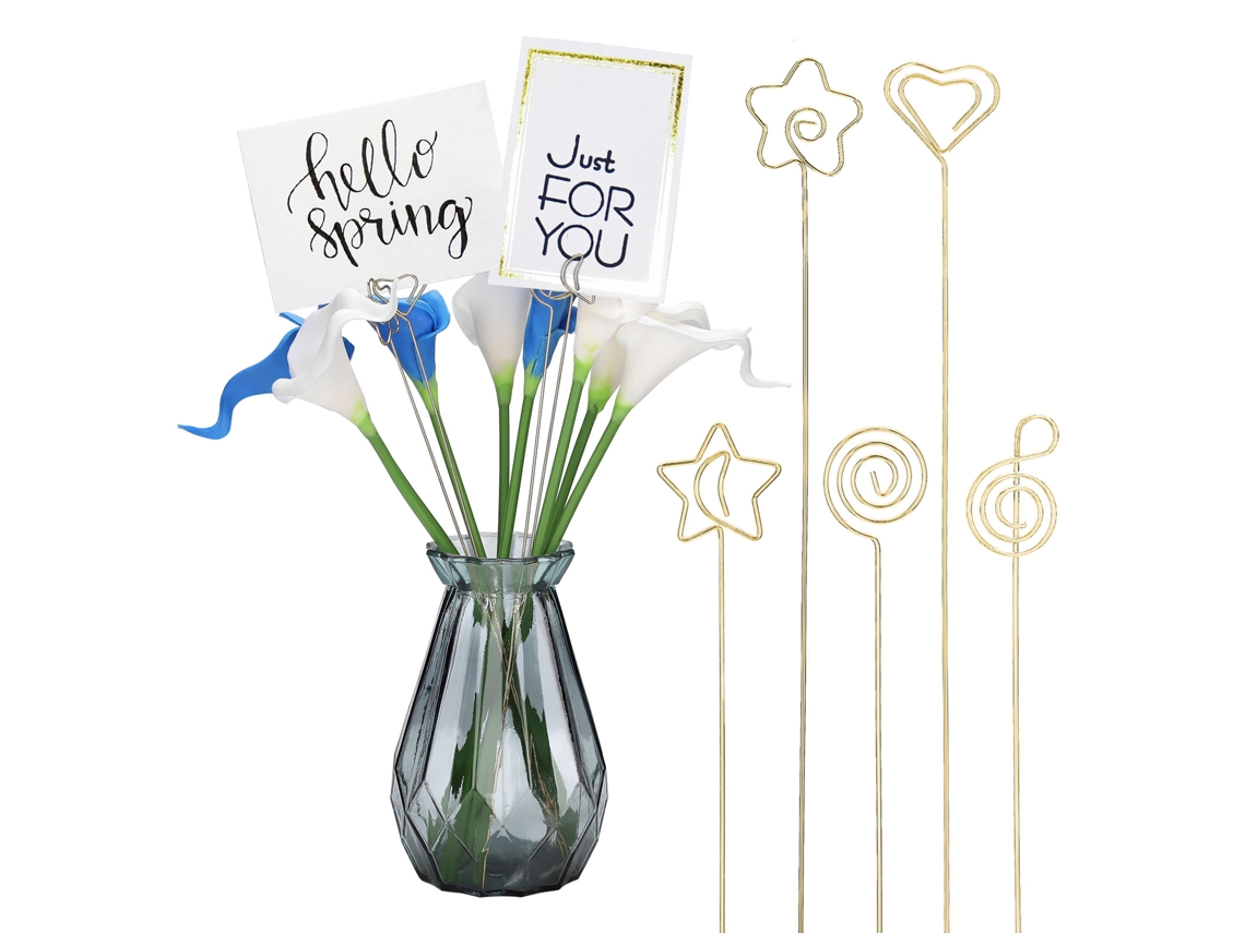 Laxiscreed Clips De Metal Para Flores, Cartões E Lembranças, Pack Com 30 Peças