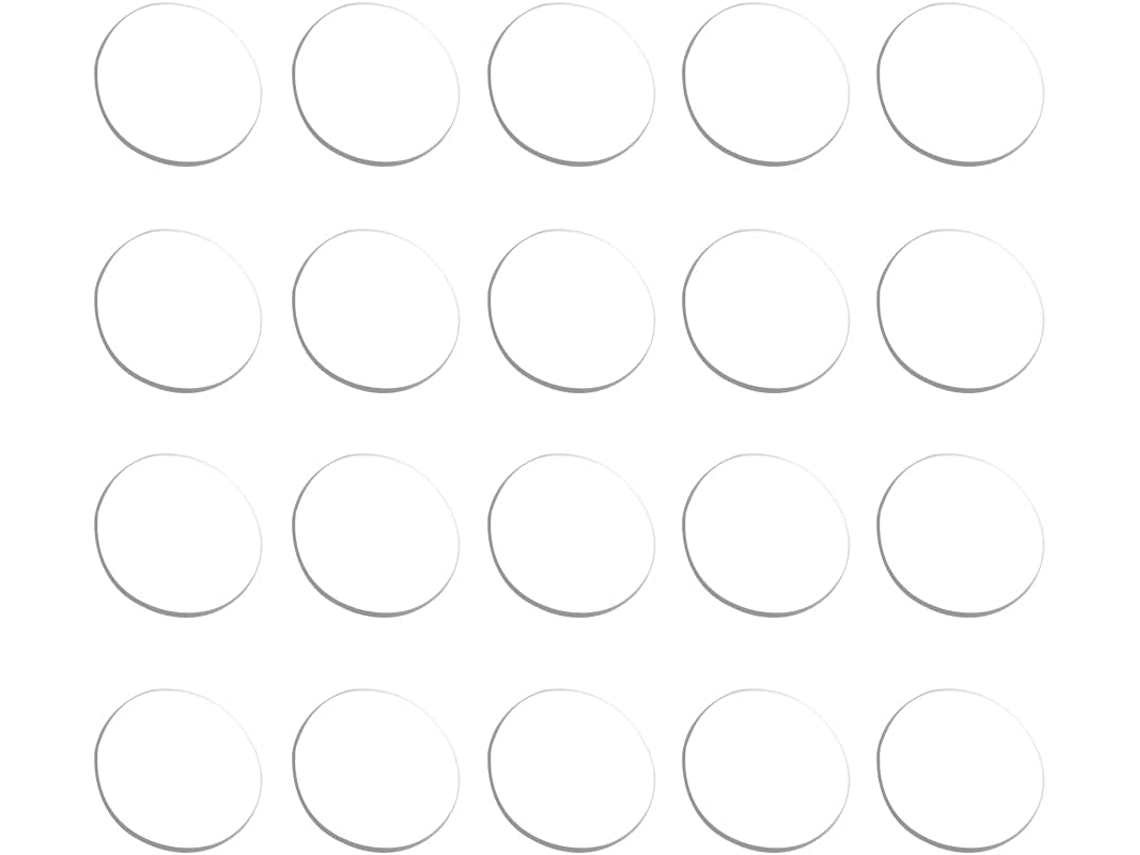Conjunto De 20 Protetores Mesa Borracha Silicone, Espaçadores Não Adesivos Para Mesas De Vidro, Portas De Armários E