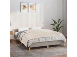 Vidaxl Manta Pesada 5 Kg 122x183 Cm Tecido Creme-claro