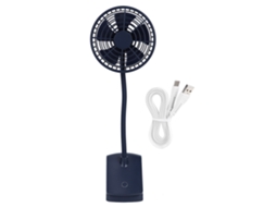 Ventilador de Mesa Clip Usb Recarregável para Carro Escritório | S/MARCA