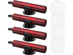 Pacote com 4 Martelos de Emergência e Cortadores de Cinto AQUAFORGE