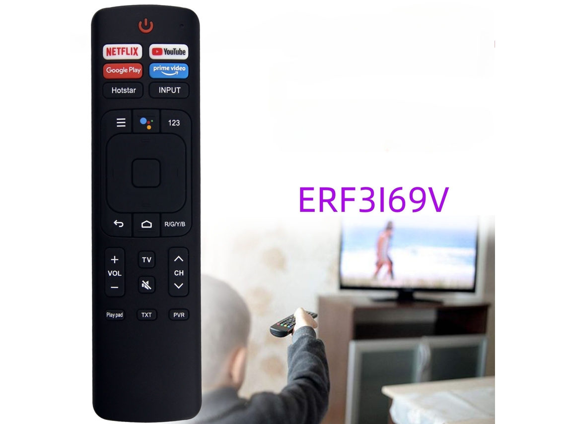 Comando de Tv para Hisense Tv Erf3i69v com Controlo de Voz XIAOMOYU
