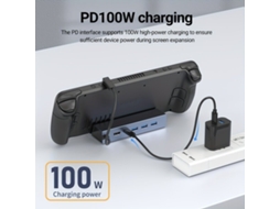 Dock Steam Deck Com Carregamento Rápido De 100 W, Hdmi 4k.vayotoy