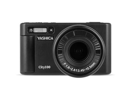 Câmera Digital Yashica City 100 13 A 72 Mp Vídeo 4k Compacta E Leve