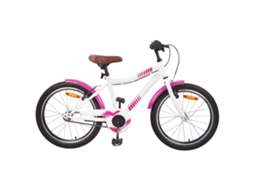 Vidaxl Bicicleta Infantil 18 Polegadas Para 5-7 Anos Rosa