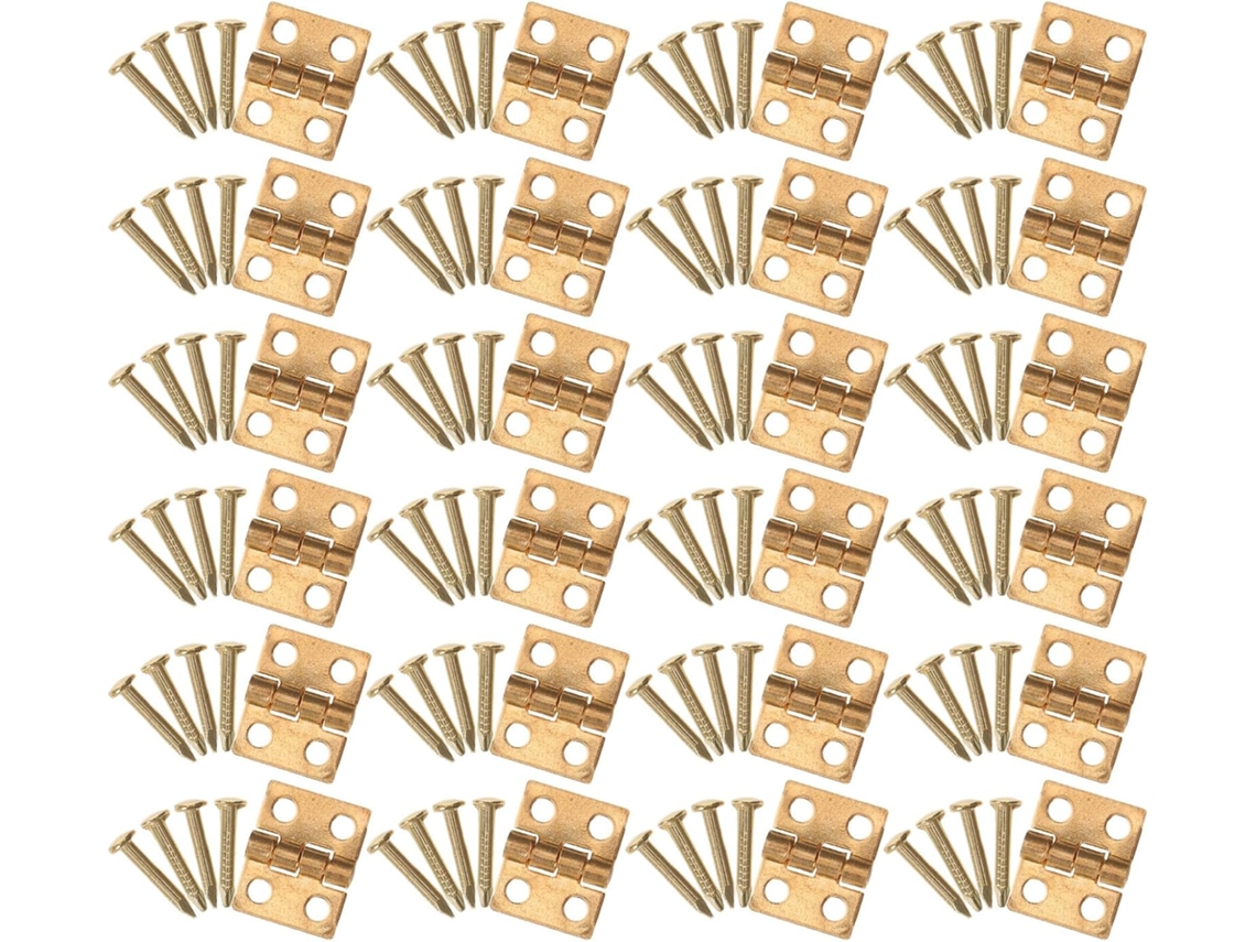 60-mini Dobradiças Decorativas Dobráveis Com Parafusos, Pequenas Dobradiças De Plástico Para Joias