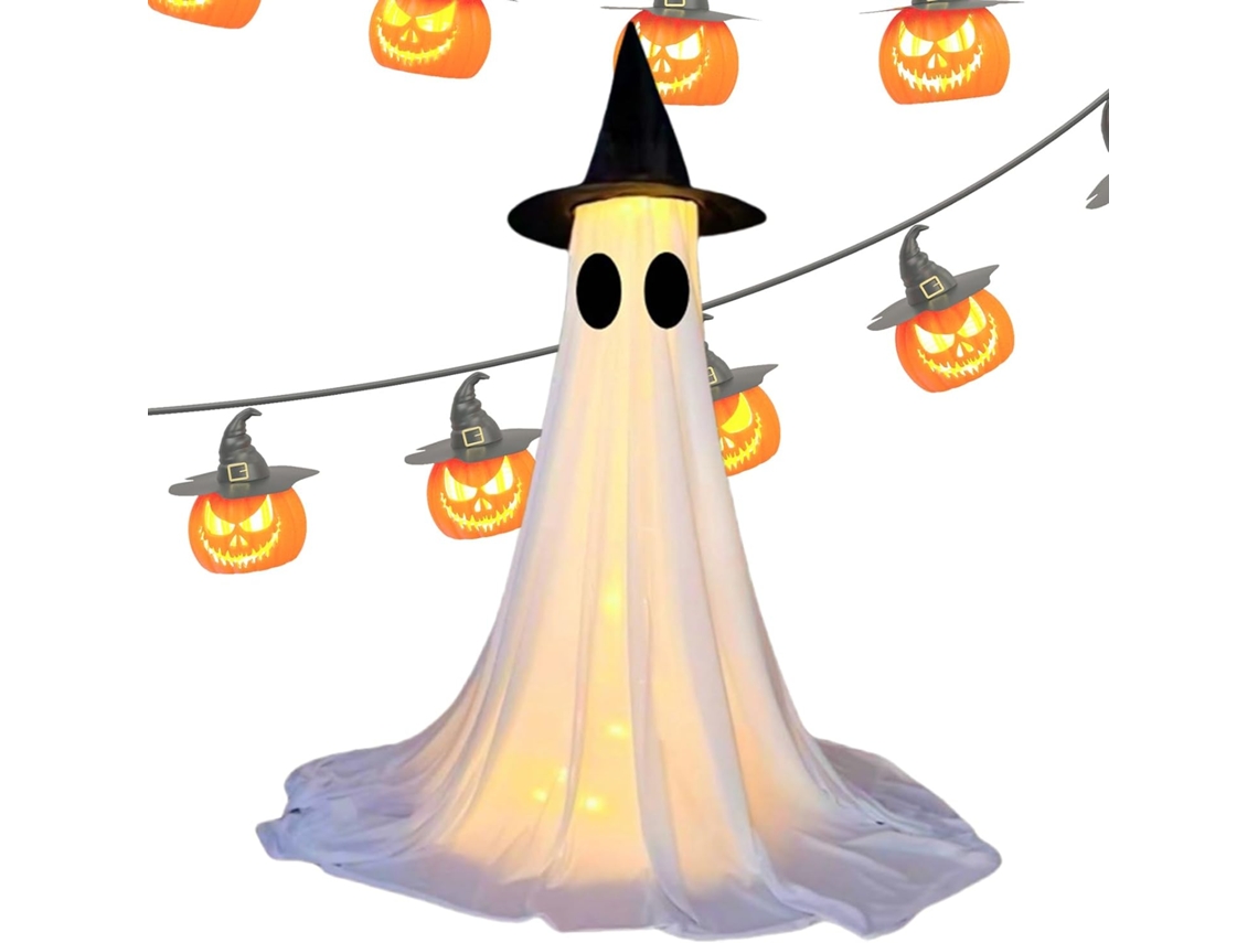Decorações De Fantasmas Iluminados, Decoração Temática Para Festas Ao Ar Livre Decoração Para Casa Gokoco