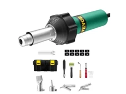 Soldador plástico de ar quente VEVOR 1600 W 11 acessórios 330 x 95 x 56 mm