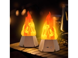 Conjunto de 2 Lâmpadas Led com Efeito Chama, Velas Recarregáveis​​ Sem Chama com Efeito de Tremulante para Quartos, Camping e Decoração BRILVIBERA