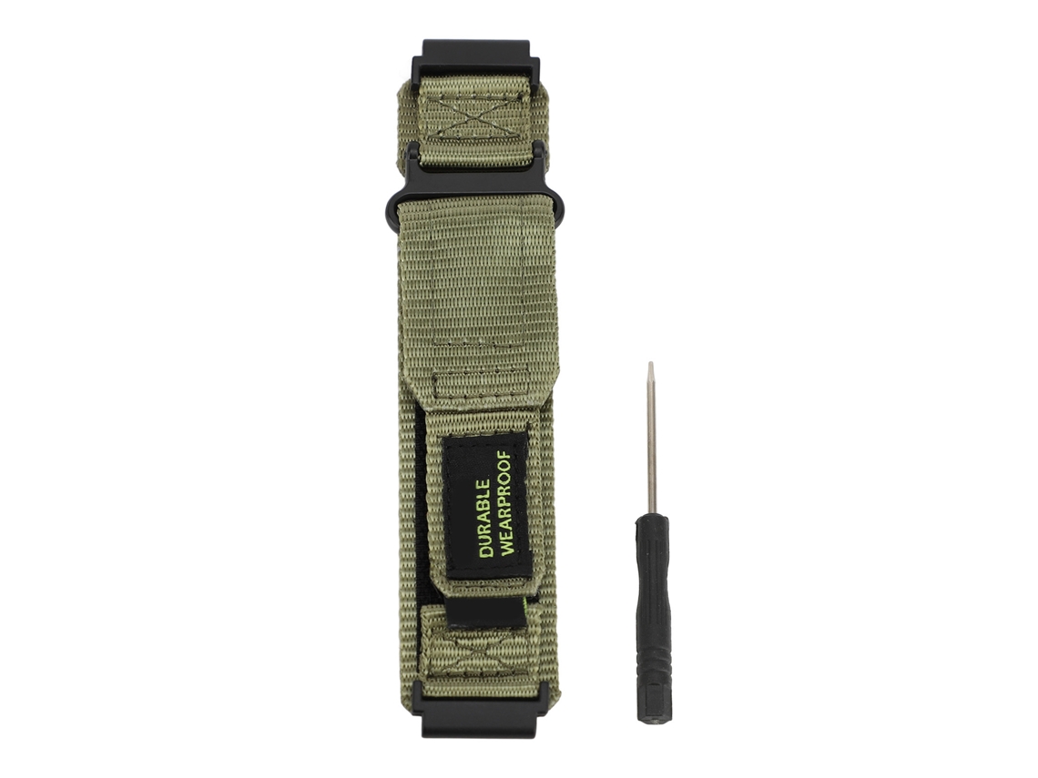 Pulseira de Nylon para Huami T Rex Ultra com Fecho Hook And Loop Respirável Od Green