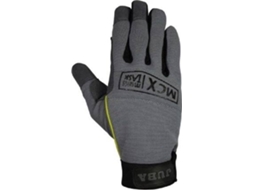 Luvas Cinzentas Couro Sintetico com Dorso de Spandex. Nº8