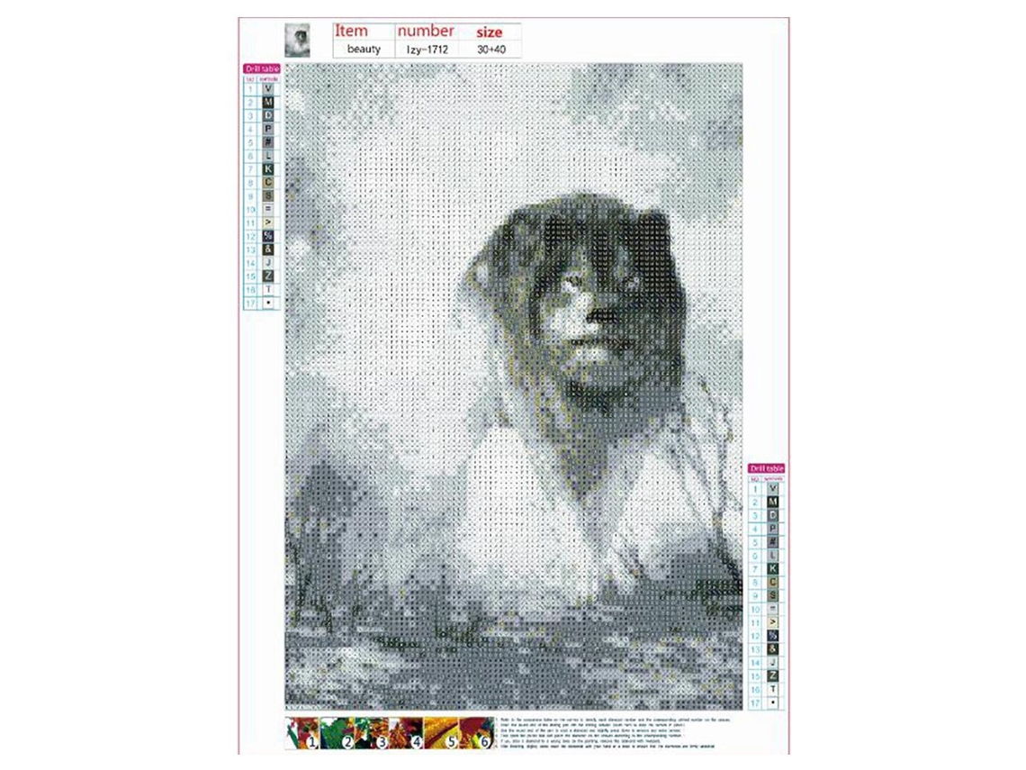 Laxiscreed Pintura De Diamante Diy 5d Com Animais Para Decorar Com Perfuração Completa