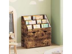 Vidaxl Estante Infantil Com Gaveta Carvalho Defumado 60 X 29,5 X 69 Cm