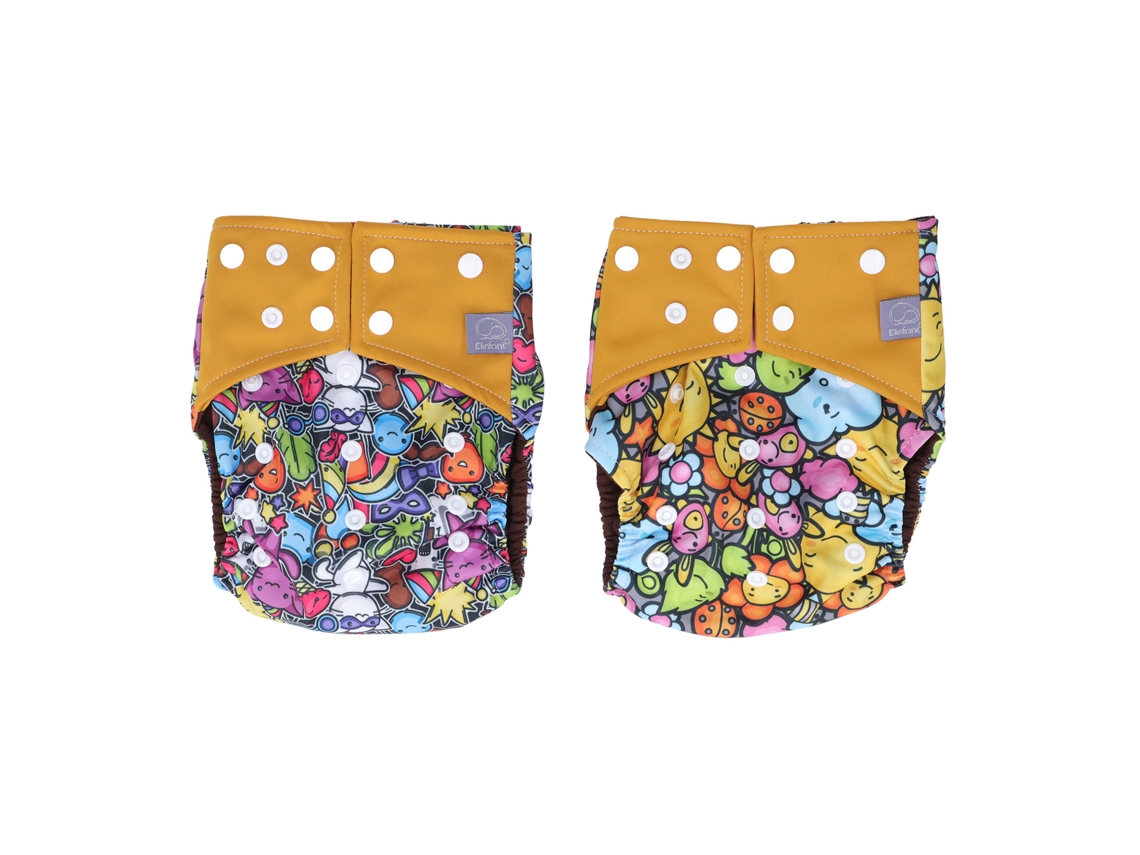 Mali 2pcs Fraldas de Pano Laváveis Reutilizáveis 6 Camadas Cintura Elástica Bebê Toddler