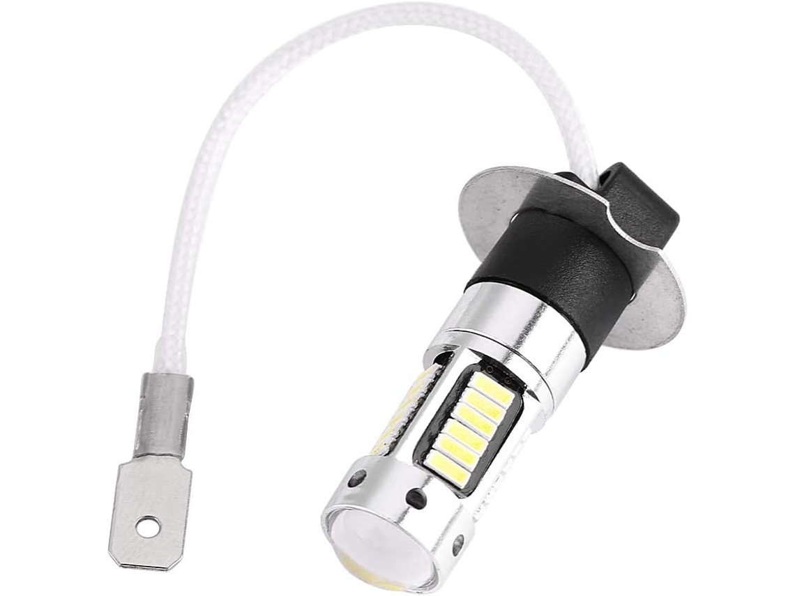 Lâmpadas De Led Tbest H3 Ultra Brilhantes Para Farol Carro 4014-brancas, Luz De Neblina Drl, 12v Dc, Alta Potência, 30 Leds