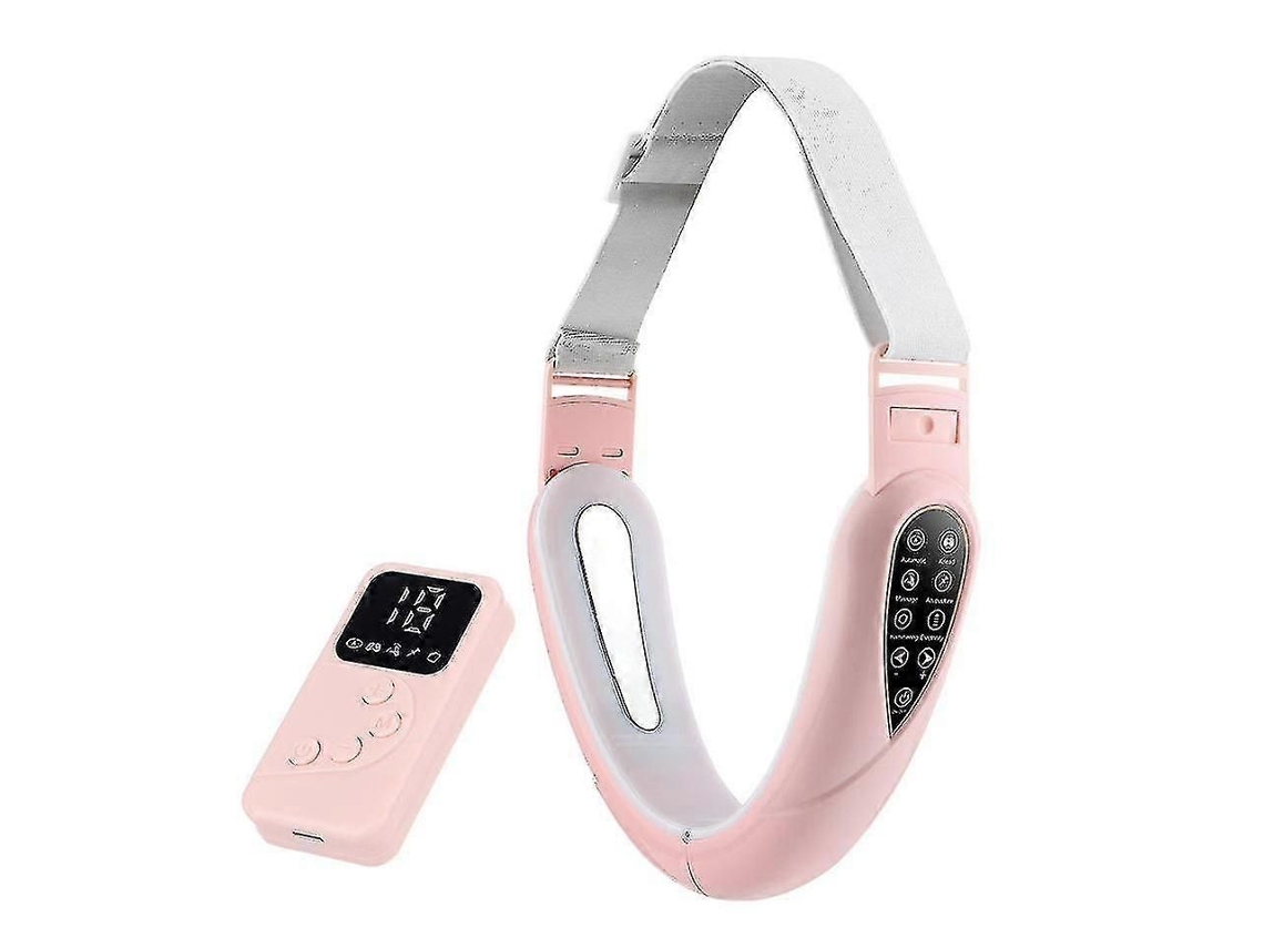 Aparelho Vibratório Para Lifting Facial Com Controle Remoto, Massageador Facial Inteligente Em Formato De V.
