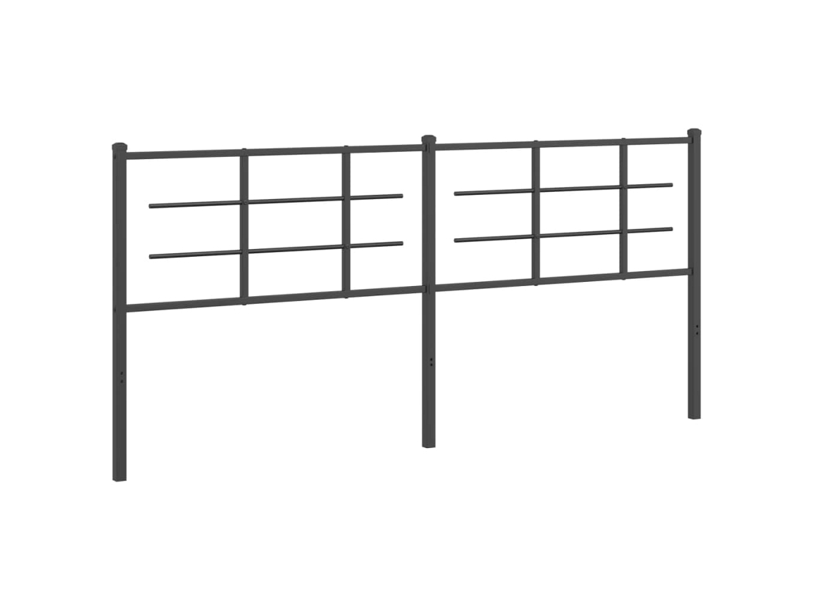 Headboard, Headboards Vidaxl Preto Aço (200 Cm)