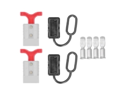 2 Conjuntos Plug Conector Bateria 50a 12-36vdc Alça Fácil Desconexão Cabo Harness Acessórios Elétricos