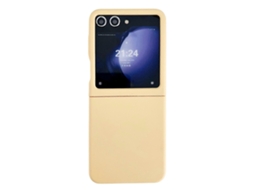 Capa De Celular Samsung Galaxy Z Flip5 Com Janela Grande E Toque De Pele, Em Policarbonato (pc), Para Uso Com Samsung Galaxy Z Flip5
