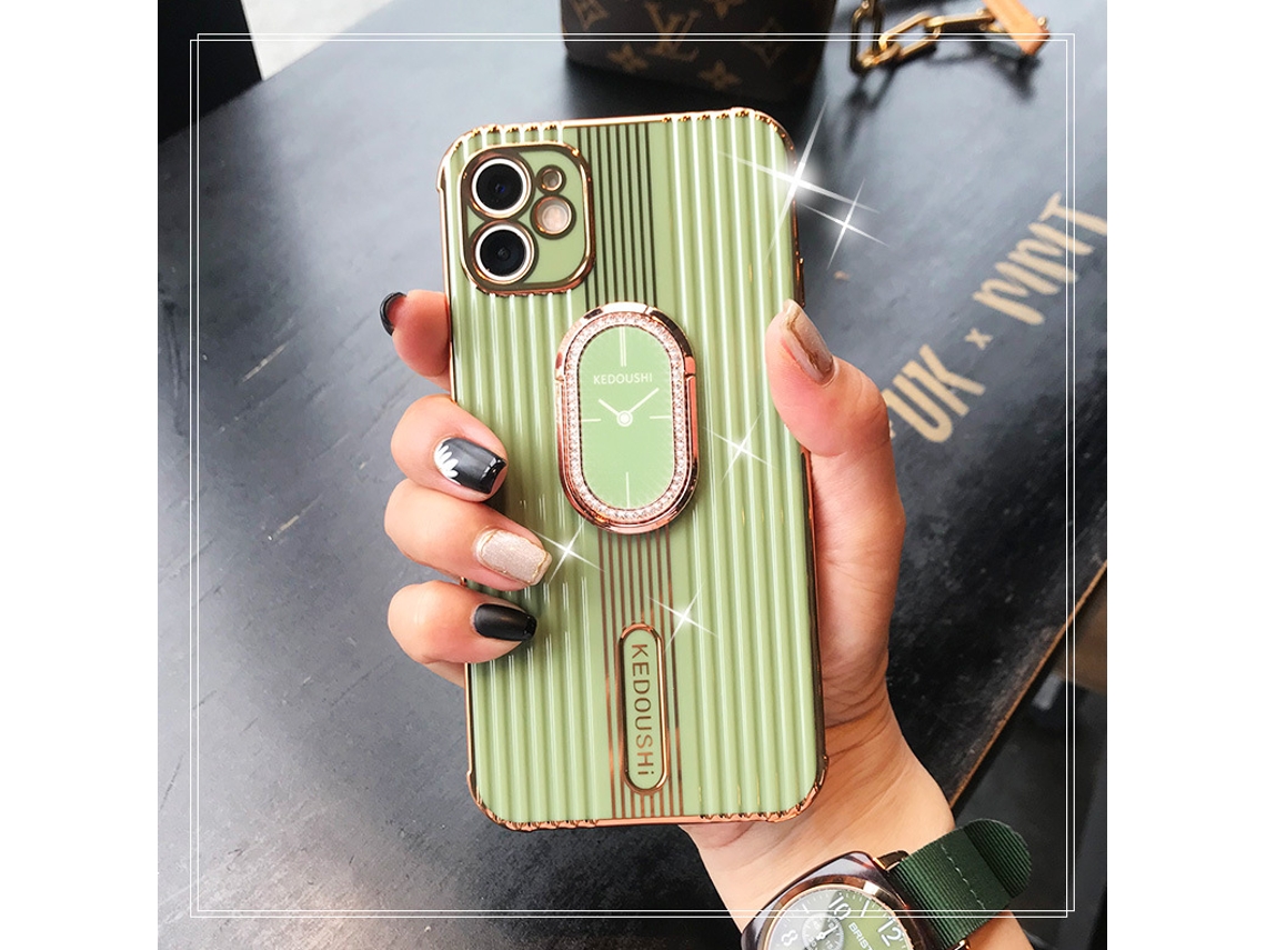 Capa de proteção para iPhone 12 mini com borda de transferência de som EOOCOO