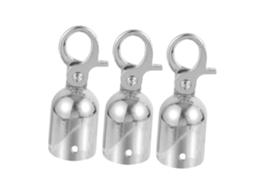 Conjunto De 3 Travas De Corda Para Corrimãos, Com Fecho Para Cordão.