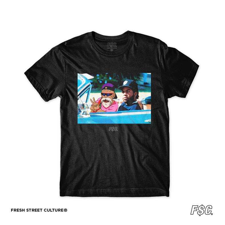 T-shirt Rockinstone Ice Cube X Master Roshi(l)