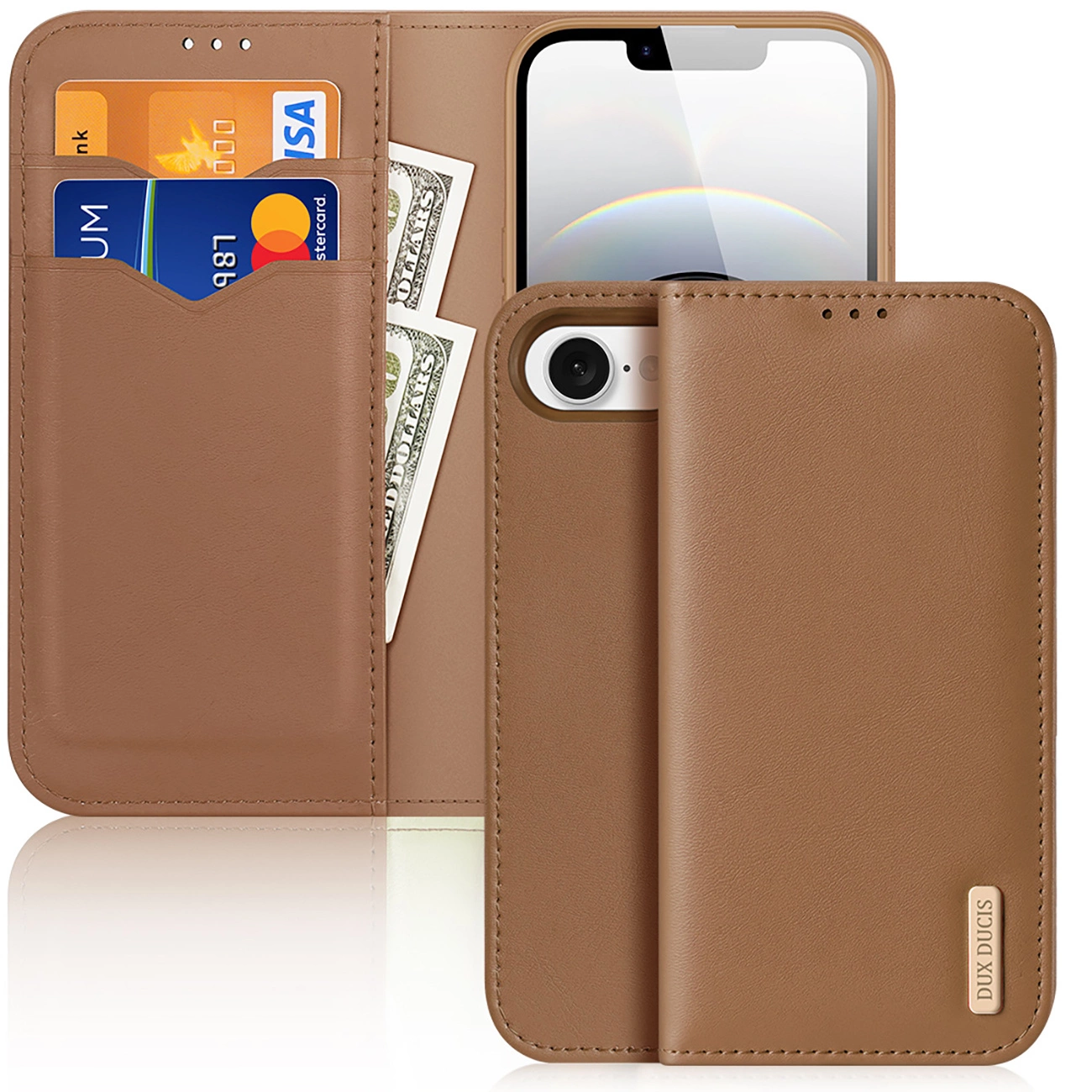 Dux Ducis Hivo Capa Para Iphone 16e Com Aba E Proteção Rfid