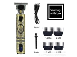 Máquina De Cortar Cabelo T9 Profissional, Barbeador Elétrico, Máquina De Cortar Cabelo Masculina Recarregável Via Usb, Aparador De Cabelo Para Ho