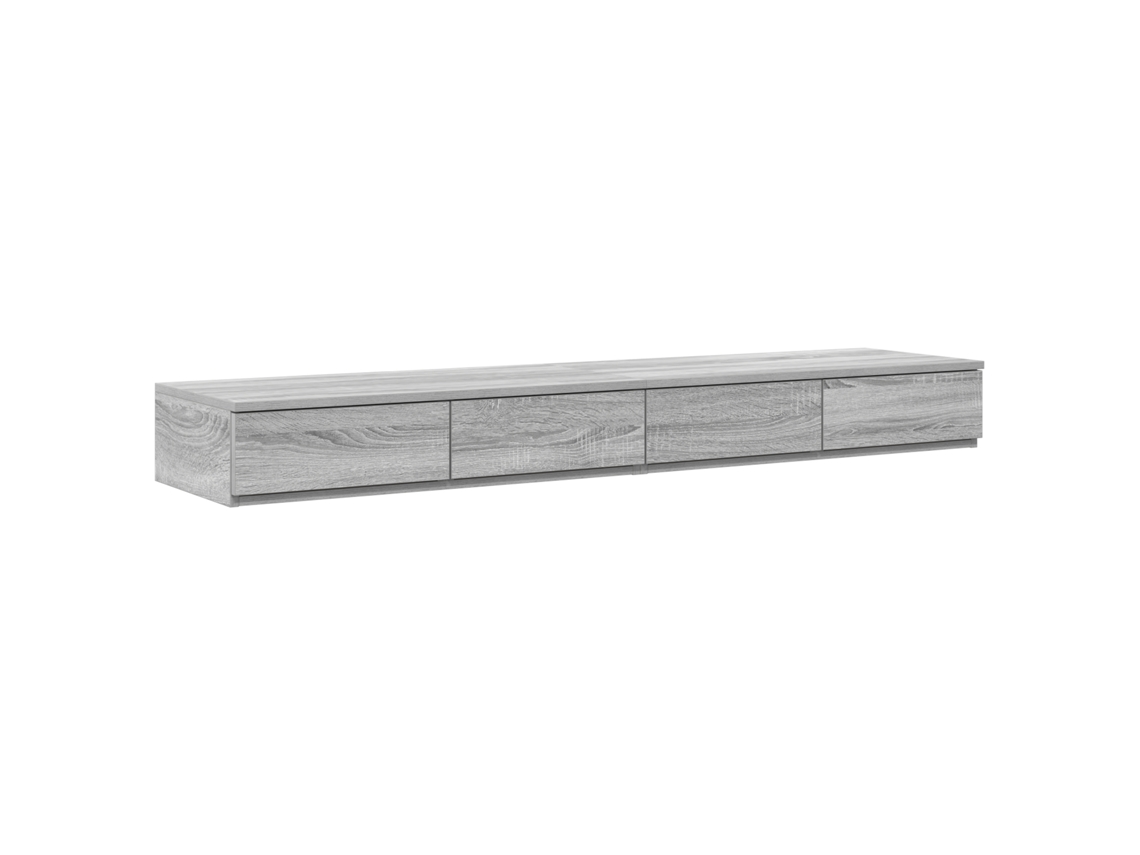 Conjunto 1 Móveis Para Quarto Vidaxl Cinzento Derivados De Madeira (150 X 36,5 X 16,5 Cm)