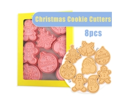 Formas De Biscoito De Natal Ferramentas De Bolo Diy 3d Estéreo