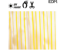 Cortina de Porta EDM Plástico Amarelo Transparente (90x210cm)