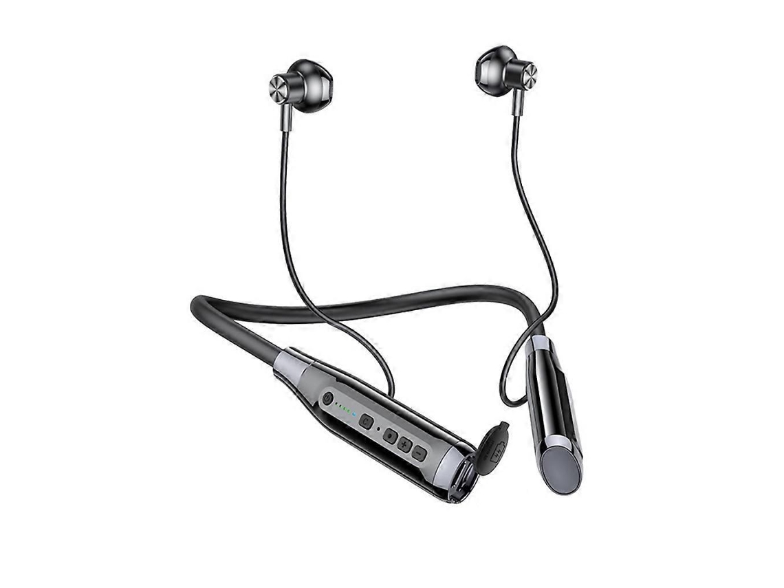 Fone de Ouvido com Suporte para Pescoço, Compatível com Bluetooth, Indicador de Bateria e Cartão de Memória. TAISHENGDA