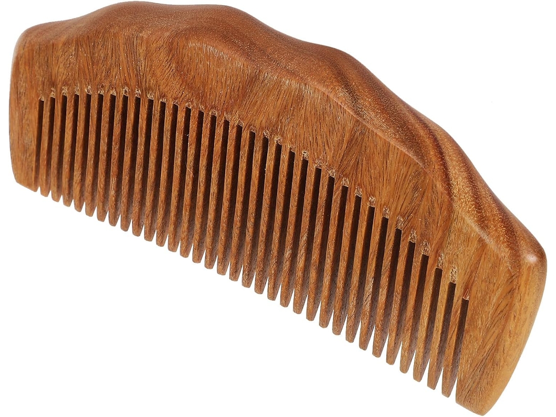 Caneta de sândalo marrom fino com cabo confortável e massagem em couro.