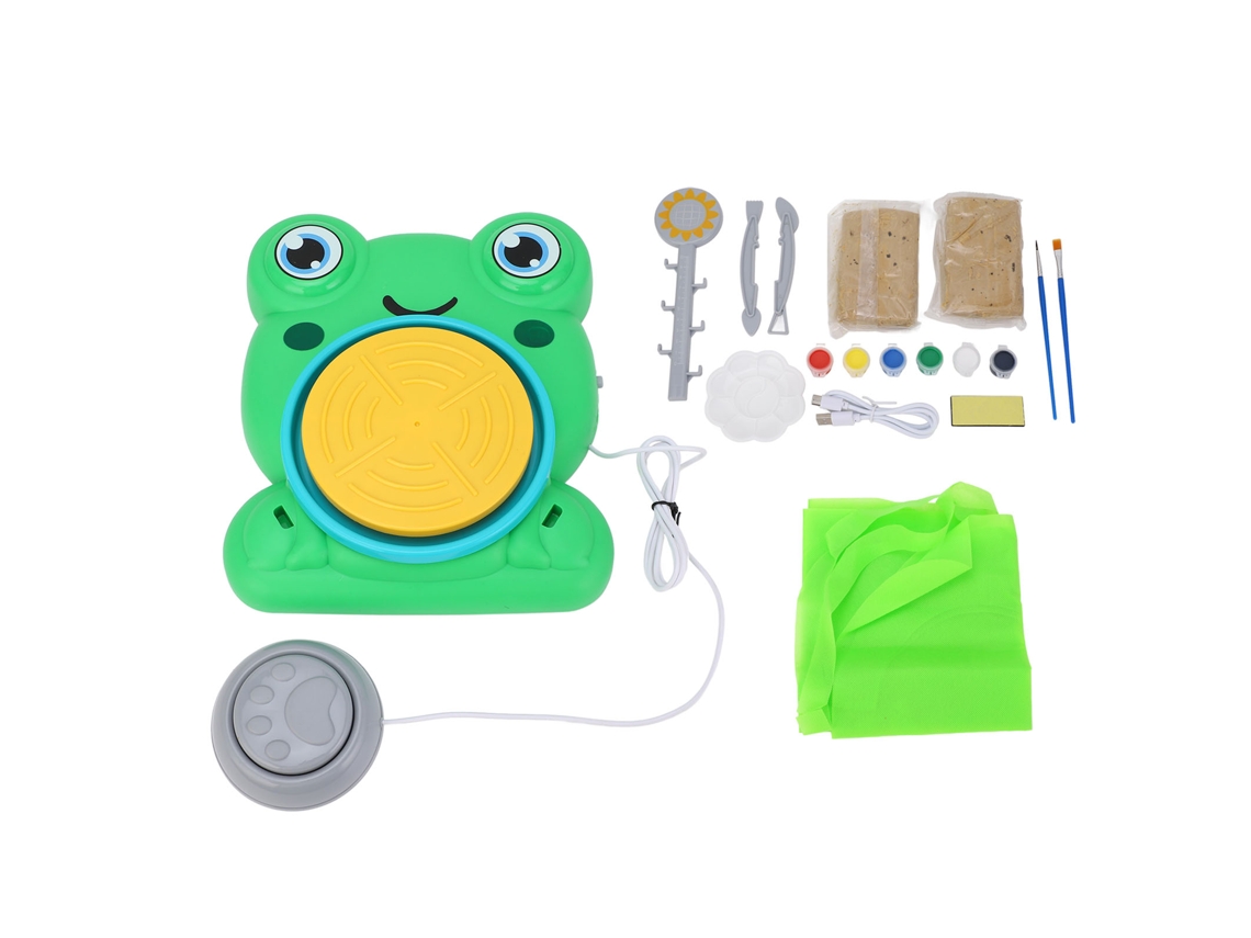 Rodízio De Cerâmica Para Crianças Com Ferramentas De Modelagem E Pintura Kit Completo Para Iniciantes